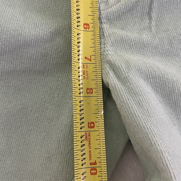 Gap Kids Stretch Flare Corduroy Glitter Pants Girls 12R Mint Y2K Adj.‎ Waist NWT - Picture 12 of 13